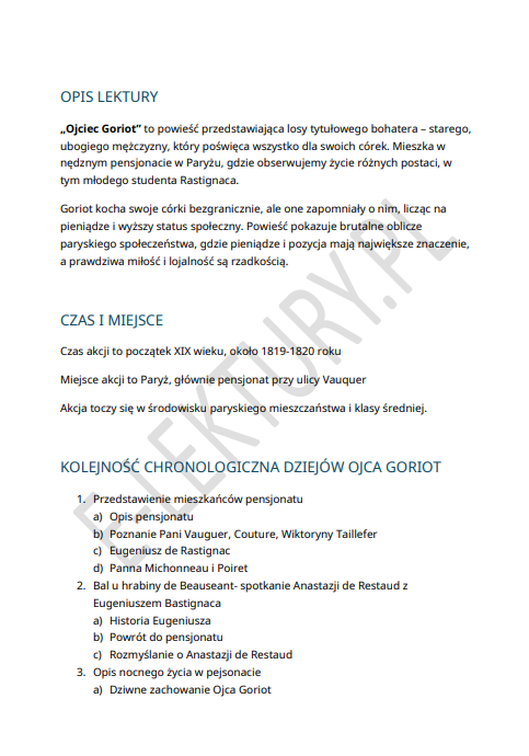 Podgląd Ojciec Goriot